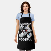 Making Hair Bootiful Grappige Enge Ghost Kapper Schort (Gedragen)