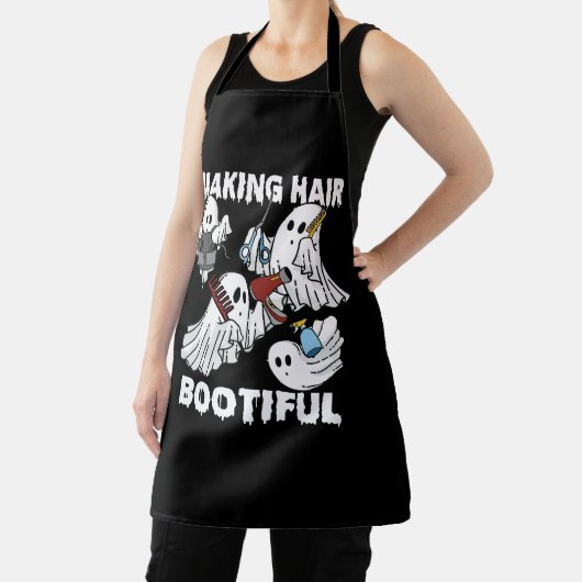 Making Hair Bootiful Grappige Enge Ghost Kapper Schort (Insitu)