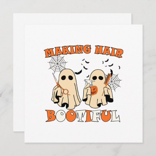 Making Hair Grappig Ghost Kapper Halloween (Voorkant / Achterkant)