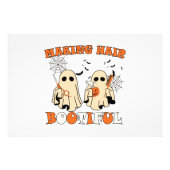 Making Hair Grappig Ghost Kapper Halloween Foto Afdruk (Voorkant)
