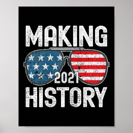 Making History Inauguration 2021 Biden Harris Sung Poster (Voorkant)