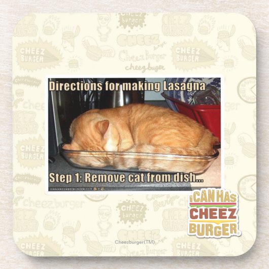 Making lasagna drankjes onderzetter (Voorkant)