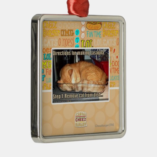 Making lasagna metalen ornament (Rechts)