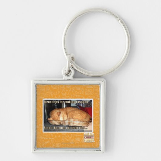 Making lasagna sleutelhanger (Voorkant)