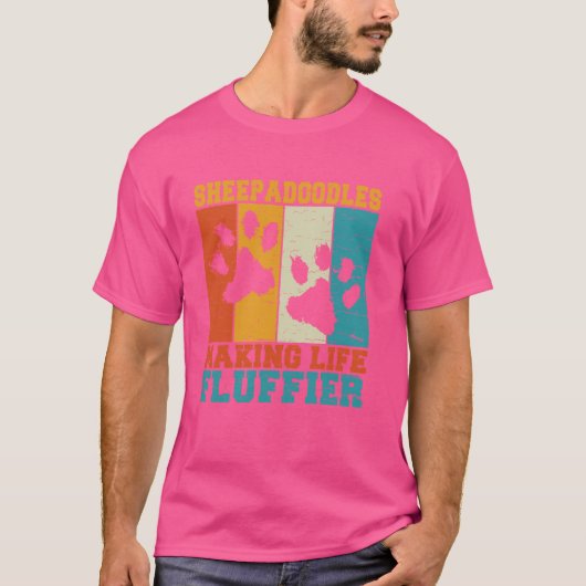 Making Life Fluffier Sheepadodle T-shirt (Voorkant)