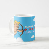Making Love Great Again – Grappige Cupid Parodie M Koffiemok (Voorkant links)