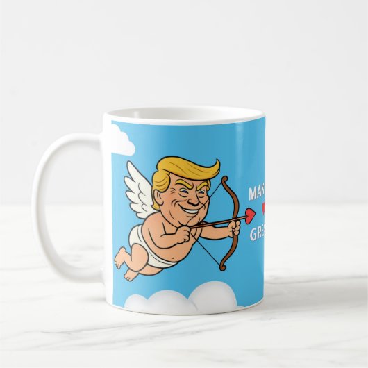 Making Love Great Again – Grappige Cupid Parodie M Koffiemok (Links)