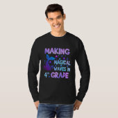 Making Magical Waves In 4th Grade Mermaid Teacher T-shirt (Voorkant volledig)