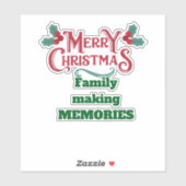 Making memories  for Christmas Sticker (Vel)