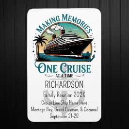Making Memories One Cruise at a Time Cruise Door Magneet