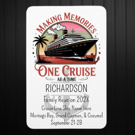 Making Memories One Cruise at a Time Cruise Door Magneet