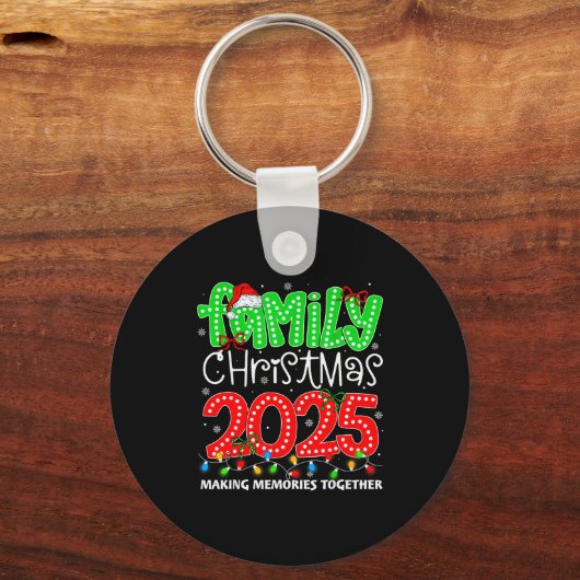Making Memories Together Family Christmas 2025 Xma Sleutelhanger (Voorkant)