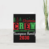 Making Memories Together Ized Christmas Crew T Shi Kaart (Voorkant)