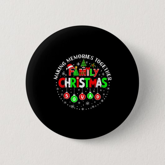 Making Memories Together Matching Squad Santa Elf Ronde Button 5,7 Cm (Voorkant)