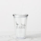 Making Moves Mama Duck and Ducklings Motivational Acryl Drinkbeker (Achterkant)
