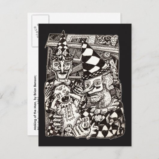 Making of the Man, door Brian Benson Briefkaart (Voorkant / Achterkant)