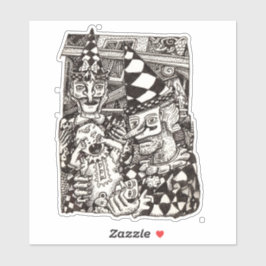 Making of the Man, door Brian Benson, Vinyl Sticke Sticker