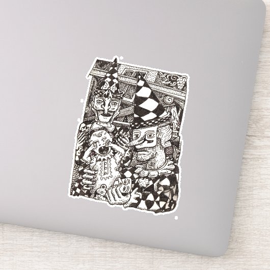 Making of the Man, door Brian Benson, Vinyl Sticke Sticker (Detail)