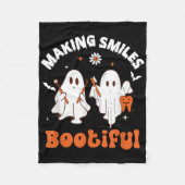 Making Smiles Bootiful Grappige Geest Tandarts Hal Fleece Deken (Voorkant)