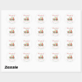 Making Spirits Bright Aangepaste Koppel Vakantie Ronde Sticker (Vel)