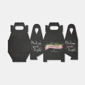 Making Spirits Bright Black Elegant Christmas Bedankdoosjes (Uitgevouwen)