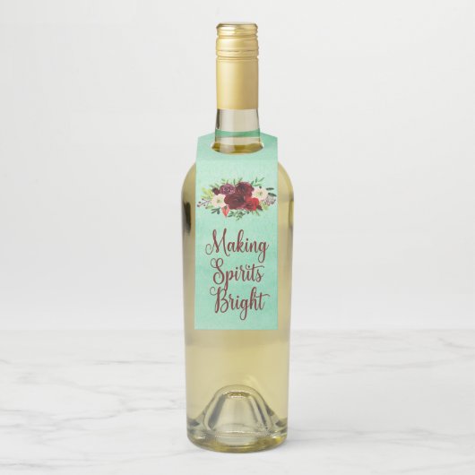 Making Spirits Bright Bottle Hanger Labels (Op fles)