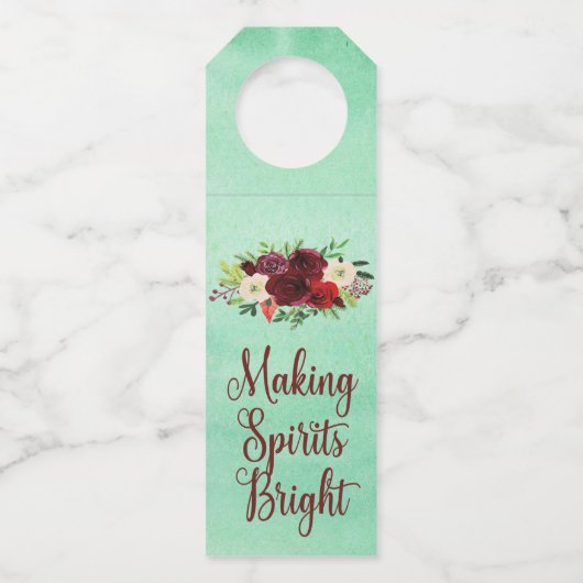 Making Spirits Bright Bottle Hanger Labels (Voorkant)