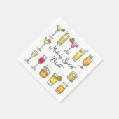 Making Spirits Bright Christmas Cocktail Servet (Hoek)