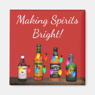 Making Spirits Bright Christmas Cocktails Magneet