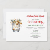 Making Spirits Bright Christmas cocktails party Kaart (Voorkant)