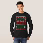 Making Spirits Bright Christmas Ugly Sweater T-shirt (Voorkant volledig)