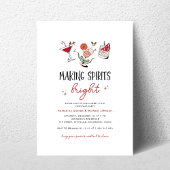 Making Spirits Bright Cocktails Kerstparty Kaart