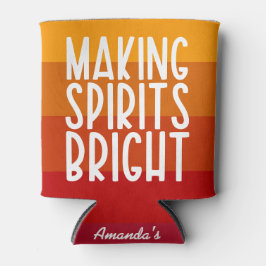 Making Spirits Bright Funny Thanksgiving Party Blikjeskoeler