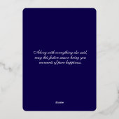 Making Spirits Bright Gold Foil Christmas Trees Folie Feestdagenkaart (Achterkant)