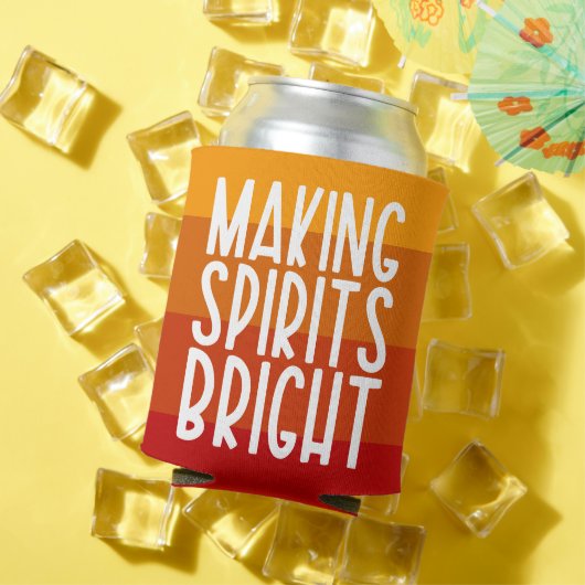 Making Spirits Bright Grappige Thanksgiving-feest Blikjeskoeler (Insitu Zomer)