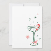 Making Spirits Bright Hand Getekende Kerstfeest Ui Kaart (Achterkant)