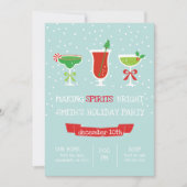 Making Spirits Bright Holiday Christmas Party Kaart (Voorkant)
