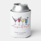 Making Spirits Bright Holiday Cocktail Party Blikjeskoeler (Blikje Voorkant)