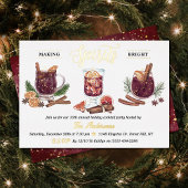Making Spirits Bright | Holiday Cocktail Party Folie Uitnodiging