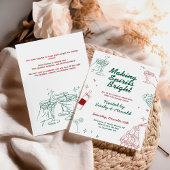 Making Spirits Bright Holiday Cocktail Party Kaart