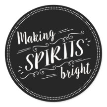 Making Spirits Bright Holiday Envelope Seal