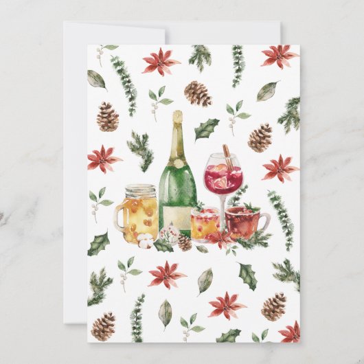 Making Spirits Bright Holiday Party Kaart (Achterkant)