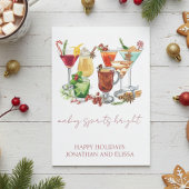 Making Spirits Bright kerstcocktail Feestdagenkaart