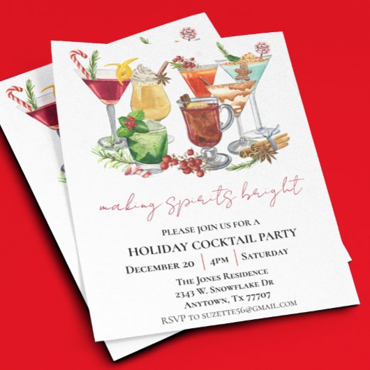 Making Spirits Bright kerstcocktail Party