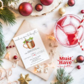 Making Spirits Bright kerstcocktail Party Feestdagenkaart