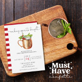 Making Spirits Bright kerstcocktail Party Feestdagenkaart