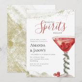 Making Spirits Bright, kerstcocktail party Kaart (Voorkant / Achterkant)