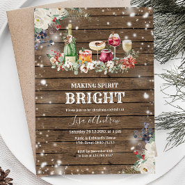 Making Spirits Bright kerstcocktail Party Kaart