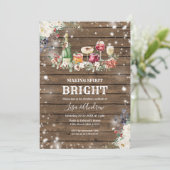 Making Spirits Bright kerstcocktail Party Kaart (Staand voorkant)