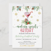 Making Spirits Bright Kerstfeest (rand) Kaart (Voorkant)